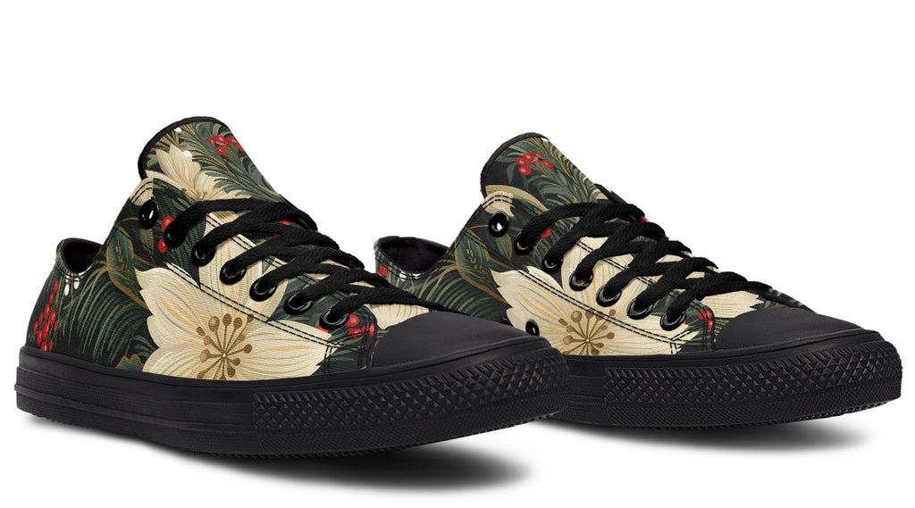 Christmas Flora Low Tops (Wide)