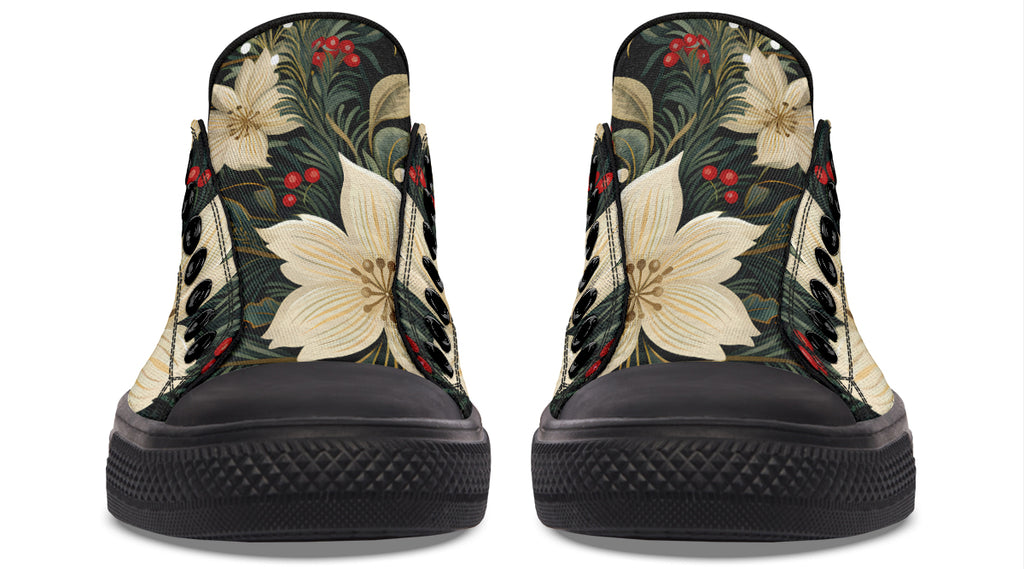 Christmas Flora Low Tops (Wide)