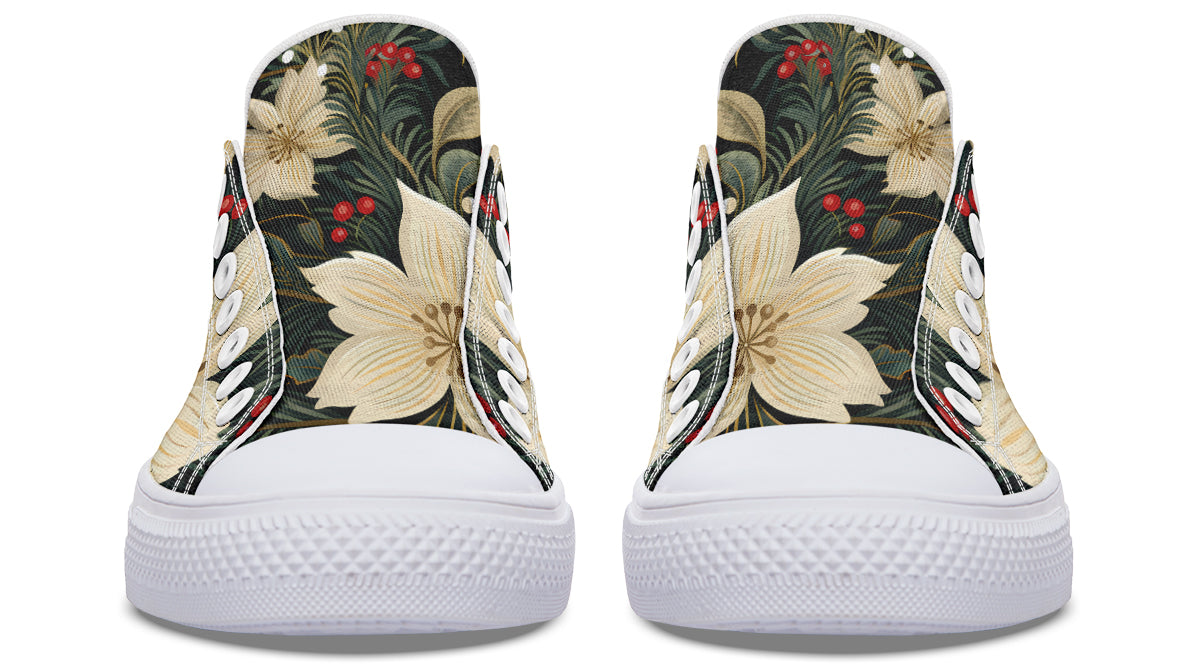 Christmas Flora Low Tops (Wide)