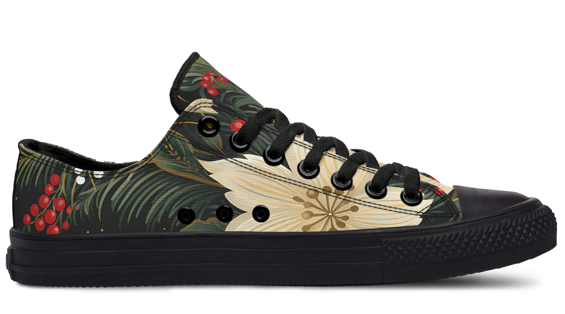 Christmas Flora Low Tops (Wide)