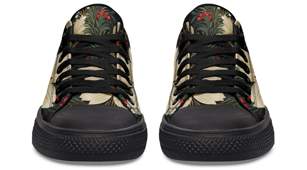 Christmas Flora Low Tops - Offbeat Sweetie