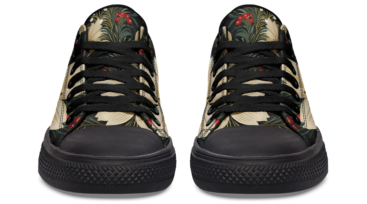 Christmas Flora Low Tops - Offbeat Sweetie
