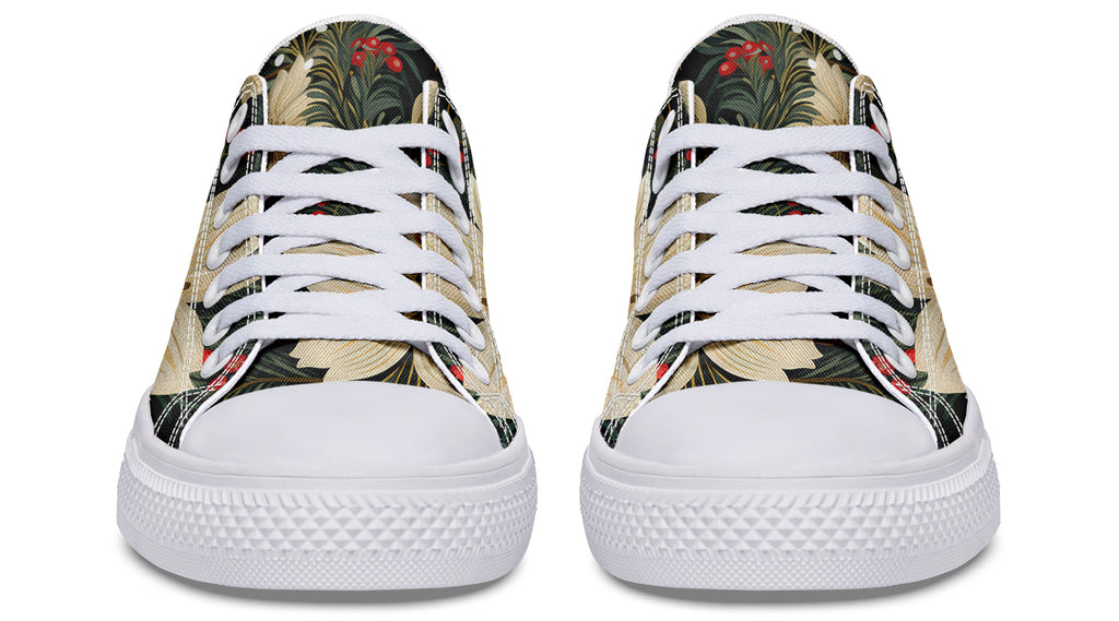 Christmas Flora Low Tops - Offbeat Sweetie