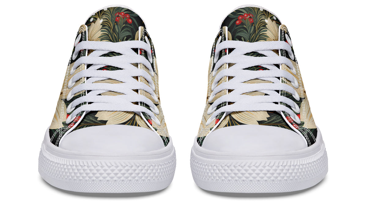 Christmas Flora Low Tops - Offbeat Sweetie