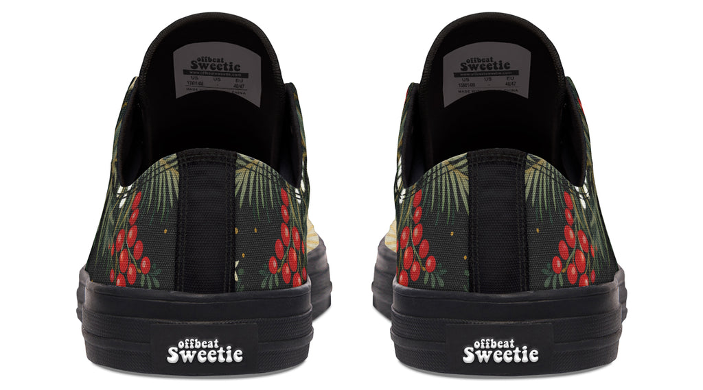 Christmas Flora Low Tops - Offbeat Sweetie