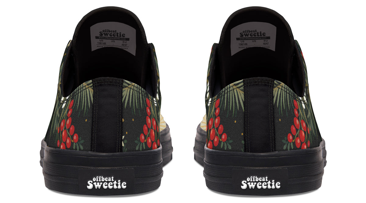 Christmas Flora Low Tops - Offbeat Sweetie