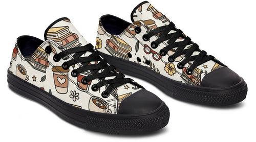 Coffee And Books Low Tops