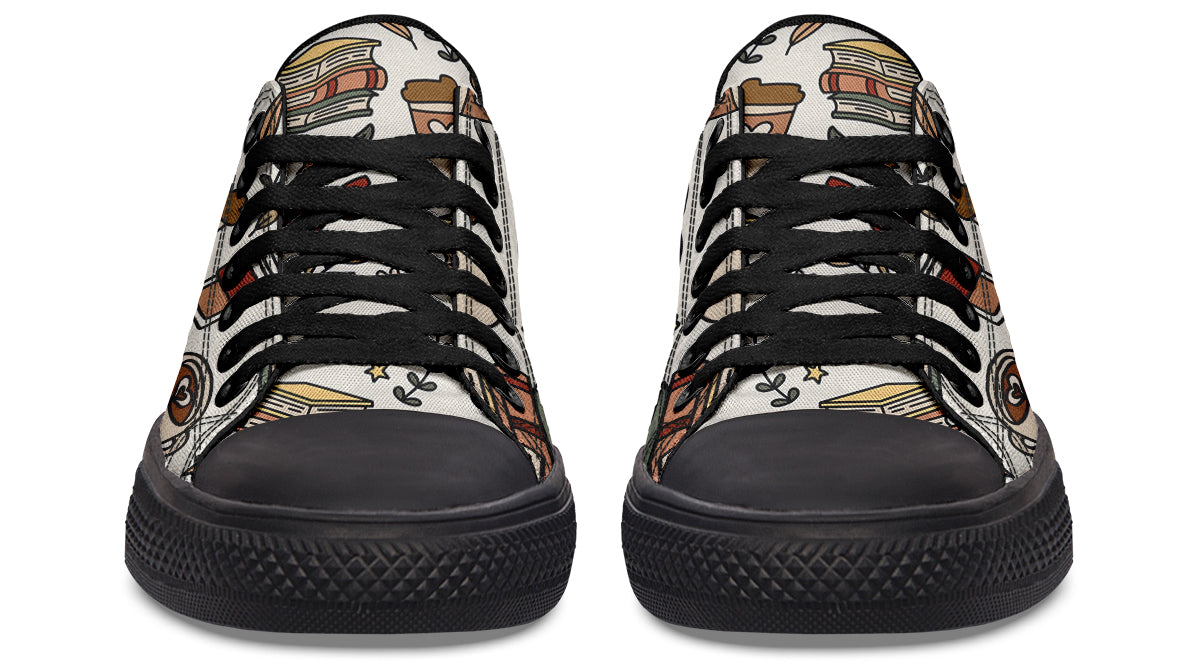 Coffee And Books Low Tops