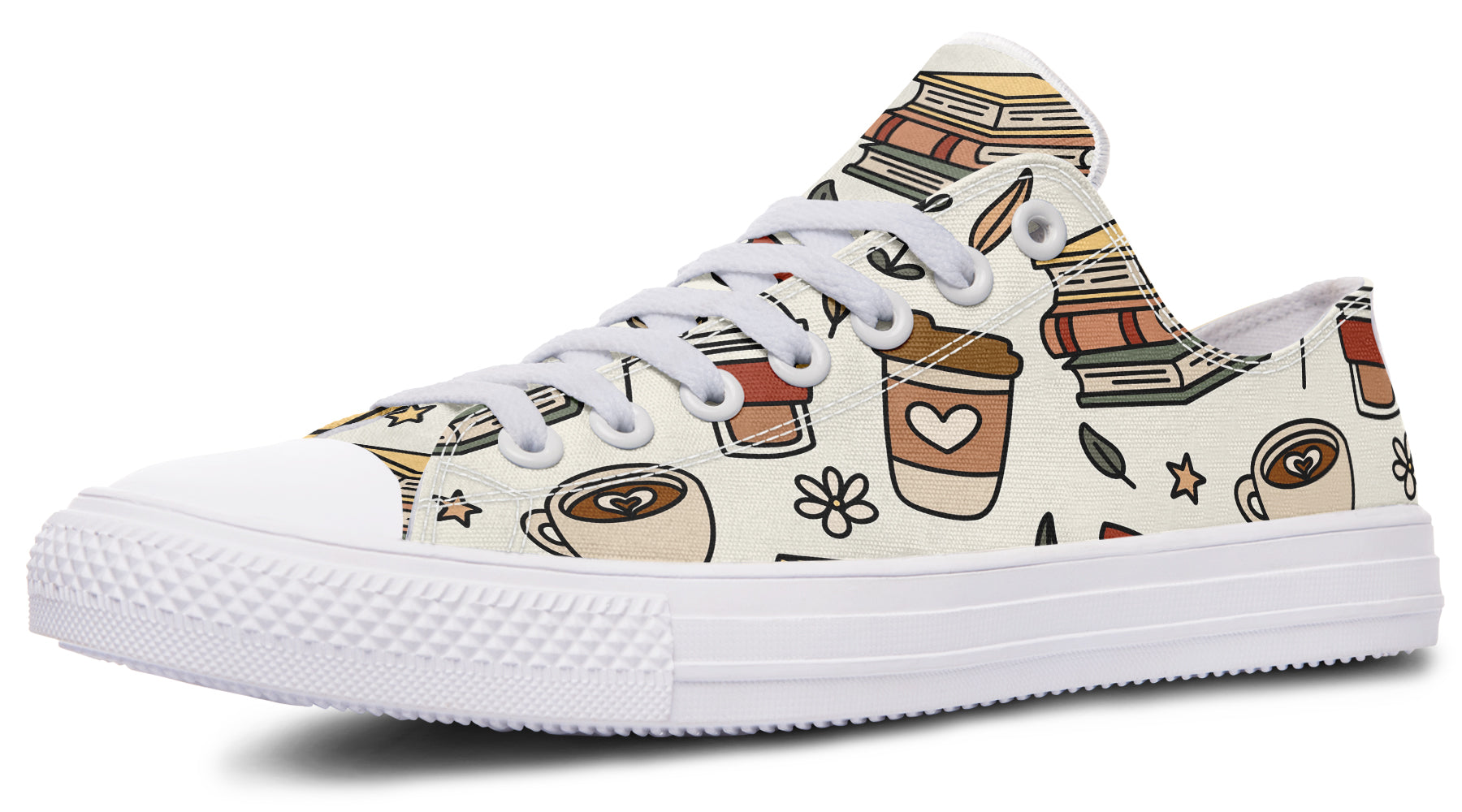 Coffee And Books Low Tops