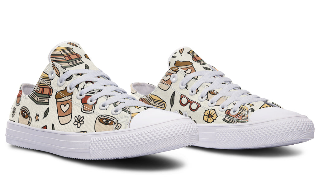 Coffee And Books Low Tops