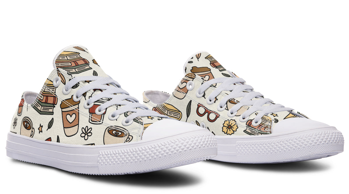 Coffee And Books Low Tops