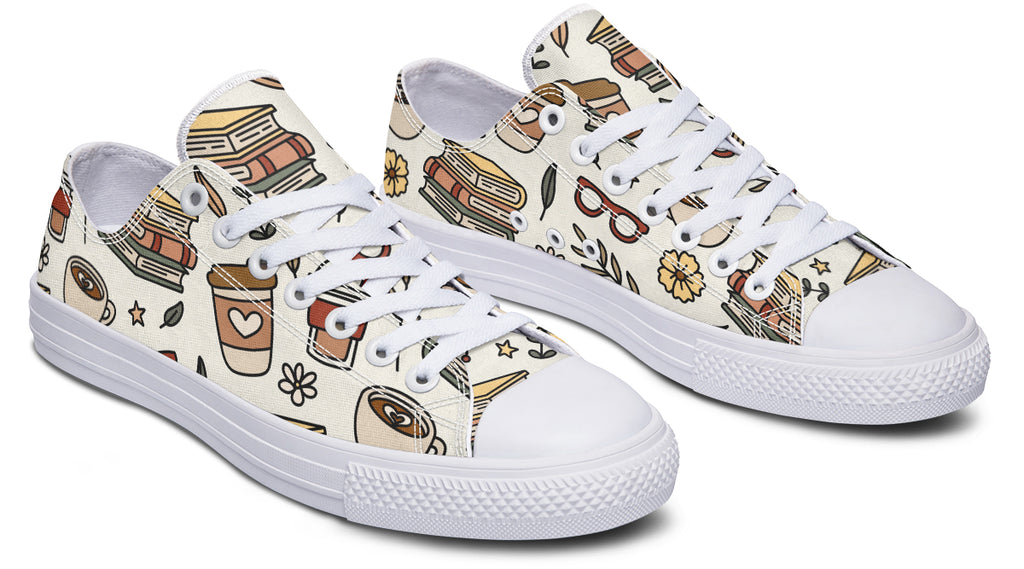 Coffee And Books Low Tops