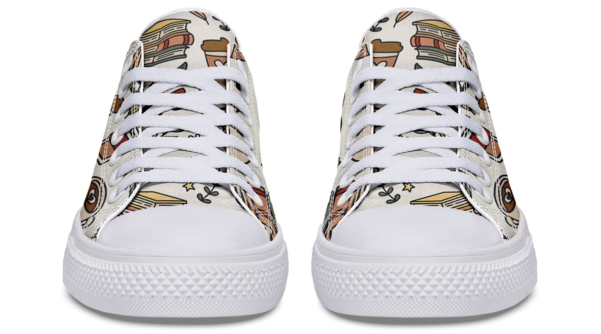 Coffee And Books Low Tops