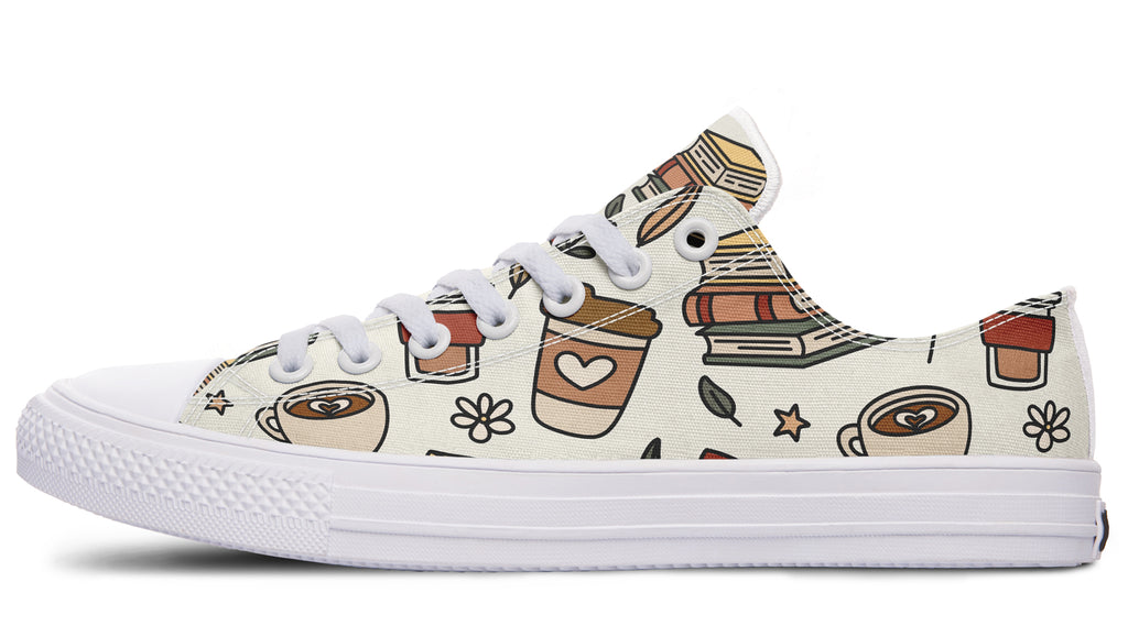 Coffee And Books Low Tops