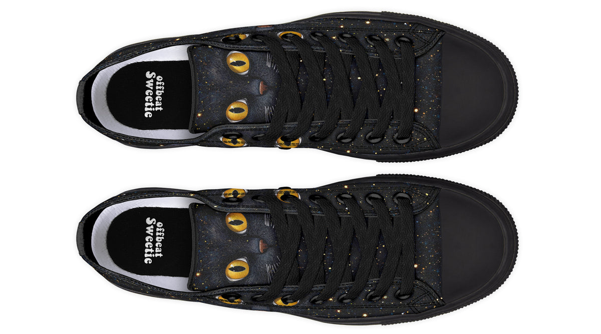 Cosmic Cat Eyes Low Tops (Wide)
