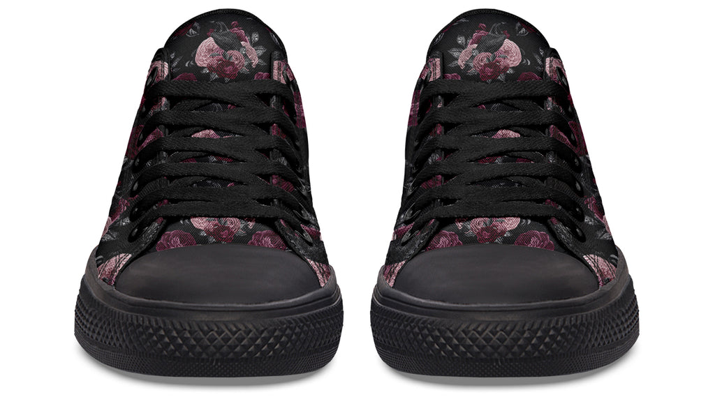 Crows And Roses Low Tops - Offbeat Sweetie