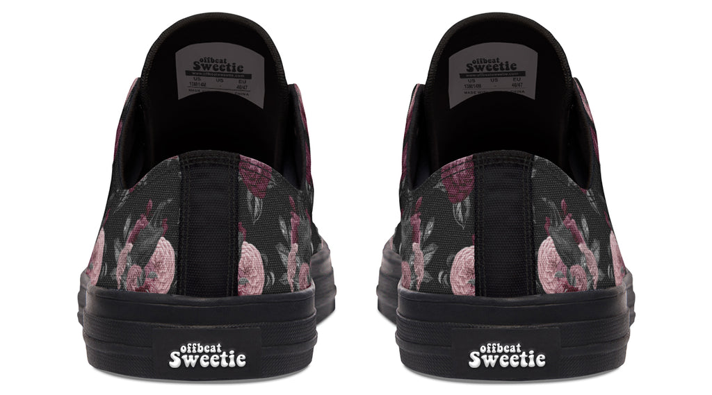 Crows And Roses Low Tops (Wide)