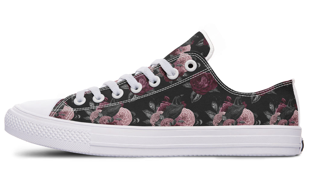 Crows And Roses Low Tops (Wide)