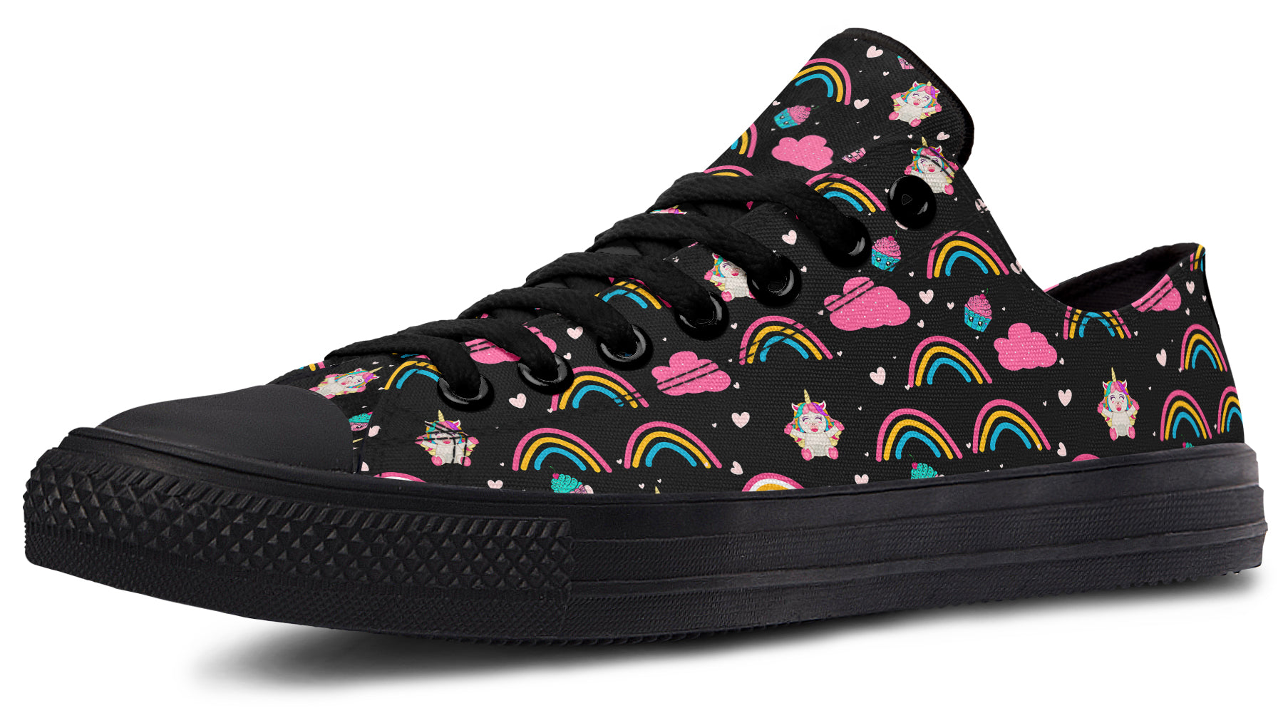 Cutesy Unicorns Low Tops (Wide)