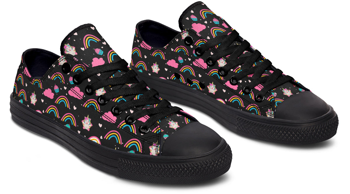 Cutesy Unicorns Low Tops (Wide)