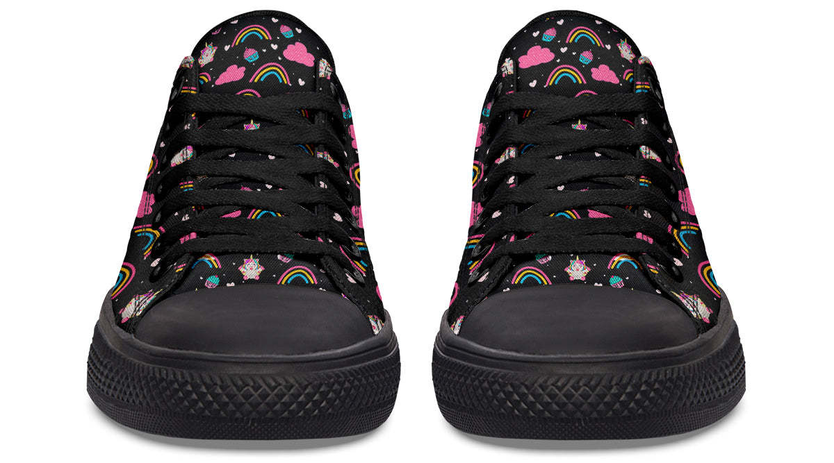 Cutesy Unicorns Low Tops (Wide)
