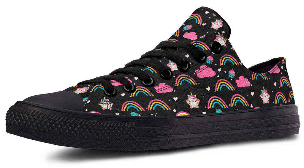 Cutesy Unicorns Low Tops - Offbeat Sweetie