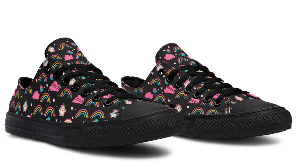 Cutesy Unicorns Low Tops - Offbeat Sweetie