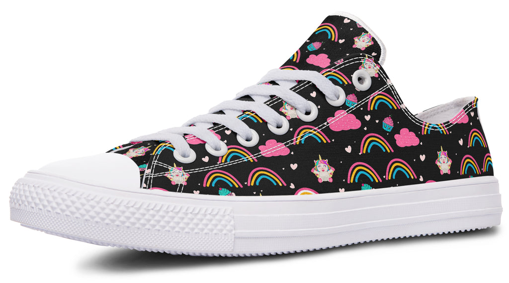 Cutesy Unicorns Low Tops - Offbeat Sweetie
