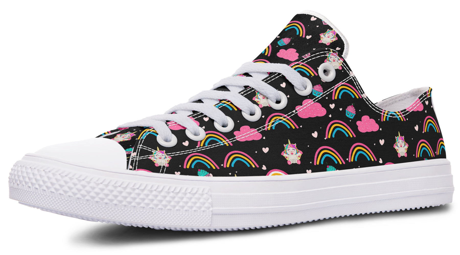 Cutesy Unicorns Low Tops - Offbeat Sweetie