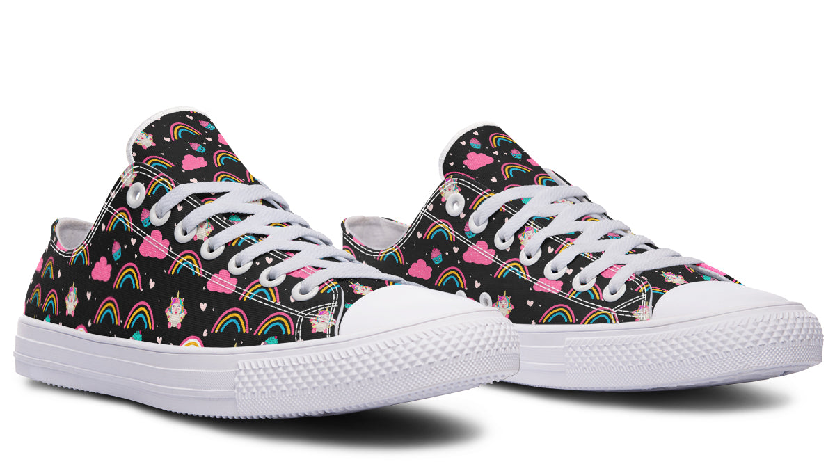 Cutesy Unicorns Low Tops - Offbeat Sweetie