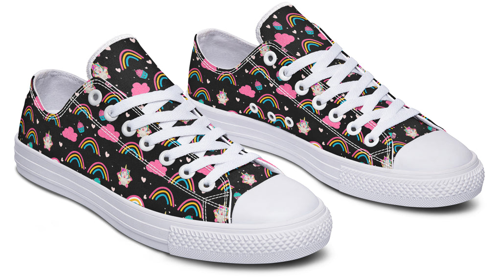 Cutesy Unicorns Low Tops - Offbeat Sweetie