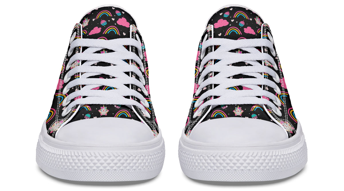Cutesy Unicorns Low Tops - Offbeat Sweetie