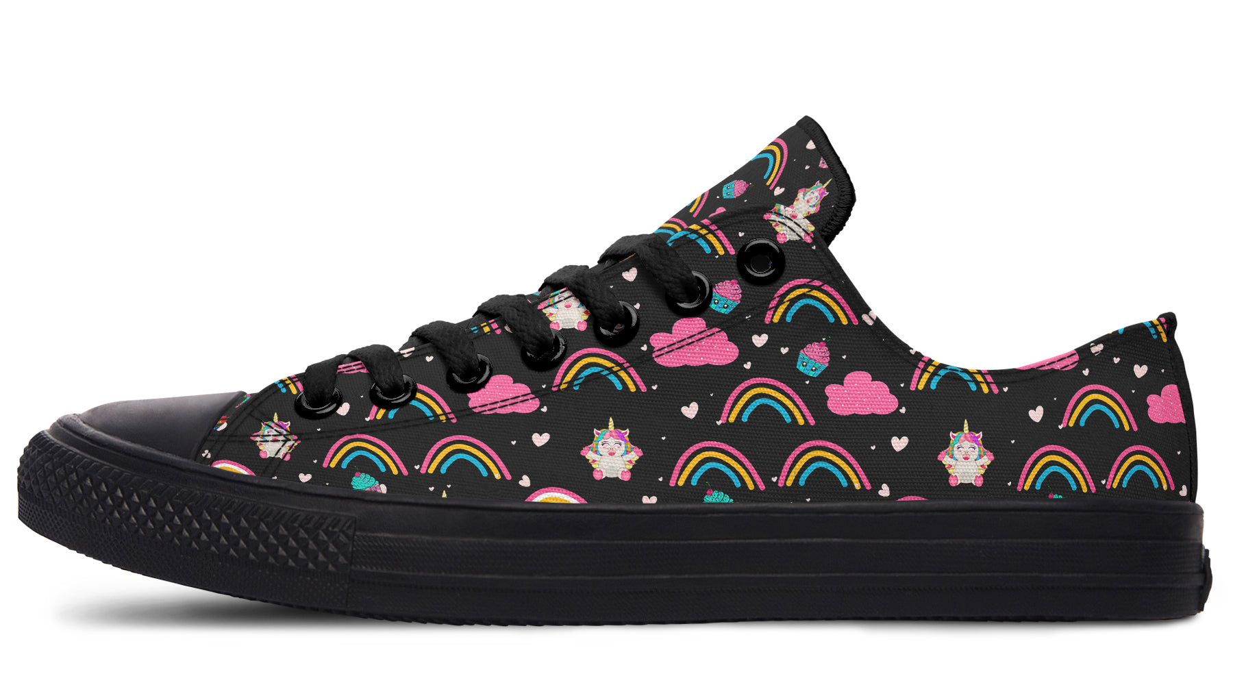 Cutesy Unicorns Low Tops - Offbeat Sweetie