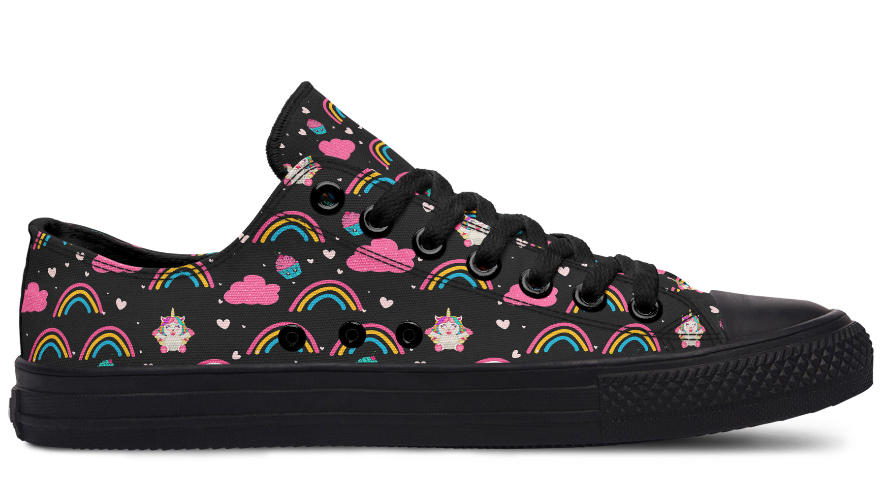 Cutesy Unicorns Low Tops - Offbeat Sweetie