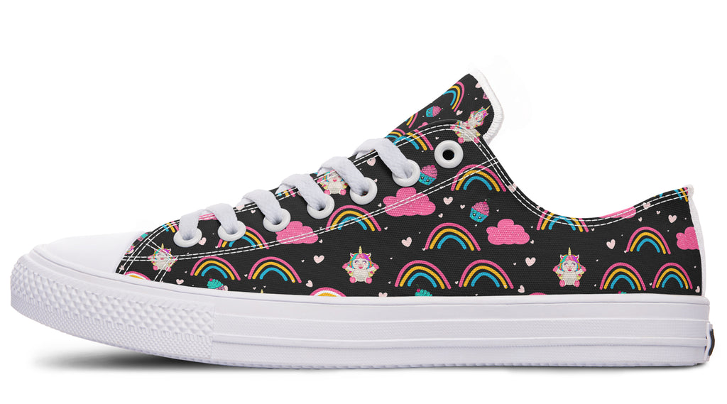 Cutesy Unicorns Low Tops - Offbeat Sweetie