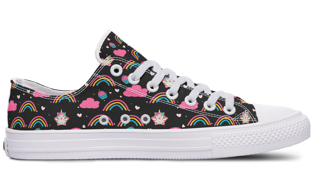 Cutesy Unicorns Low Tops - Offbeat Sweetie