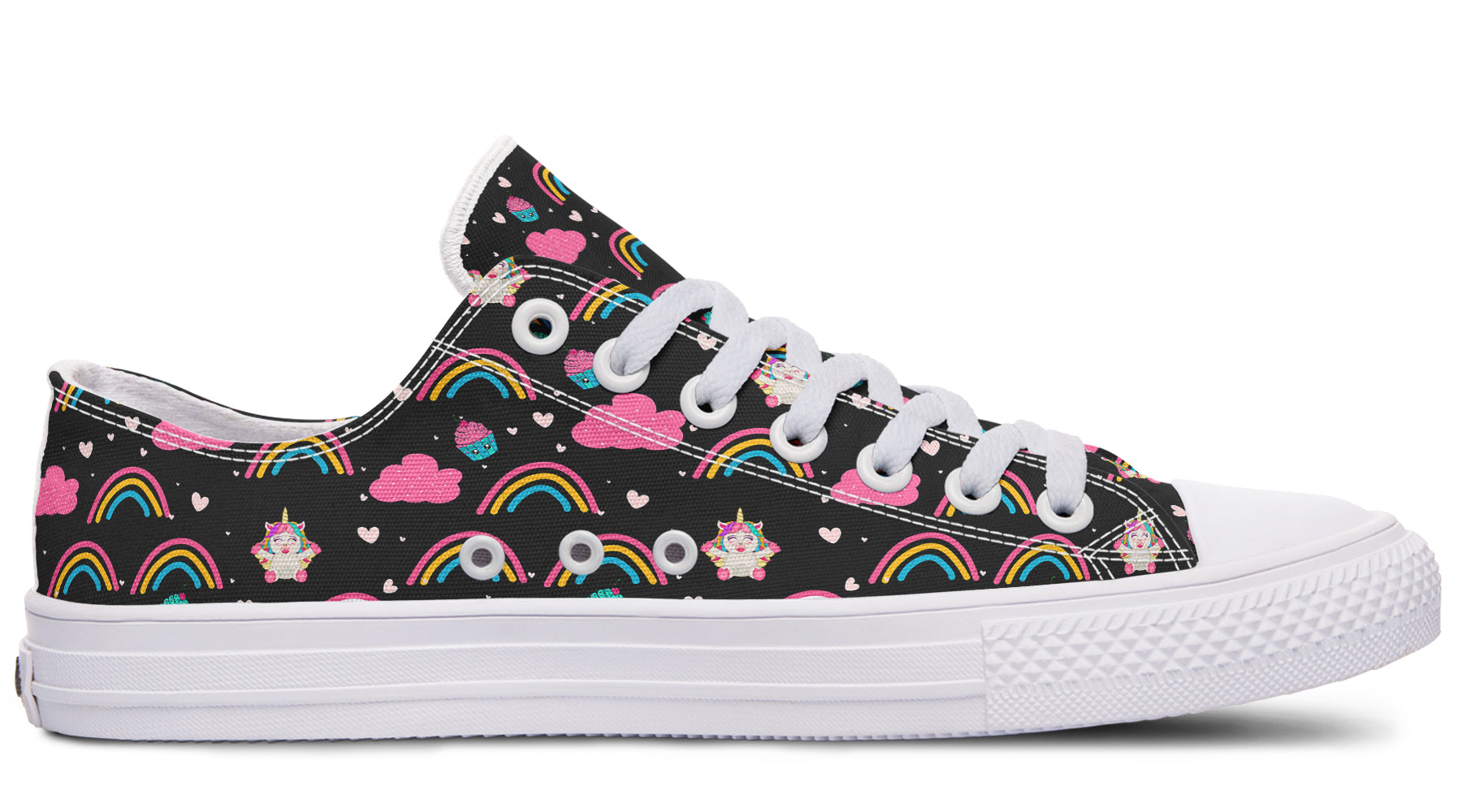 Cutesy Unicorns Low Tops - Offbeat Sweetie
