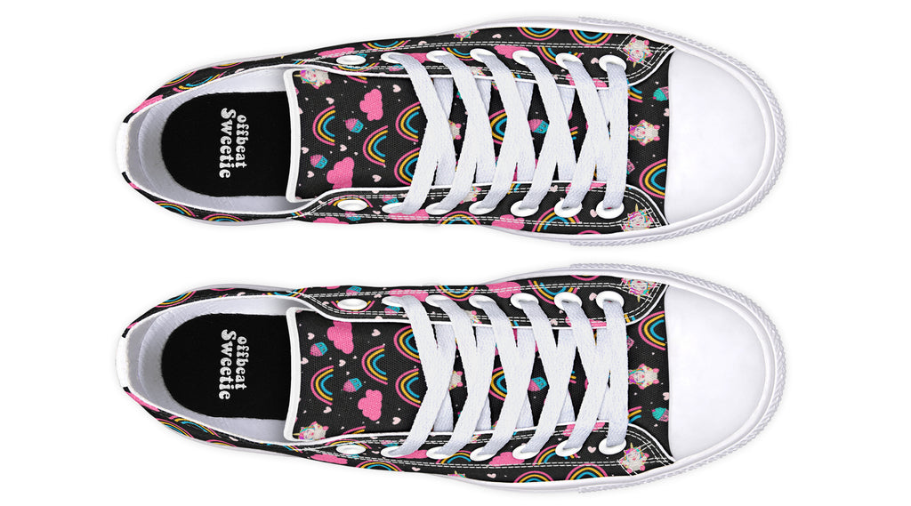 Cutesy Unicorns Low Tops - Offbeat Sweetie