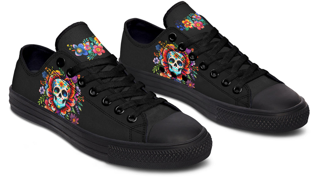 Day of the Dead Low Tops (Wide)