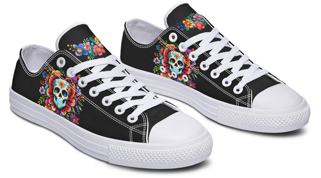 Day of the Dead Low Tops (Wide)
