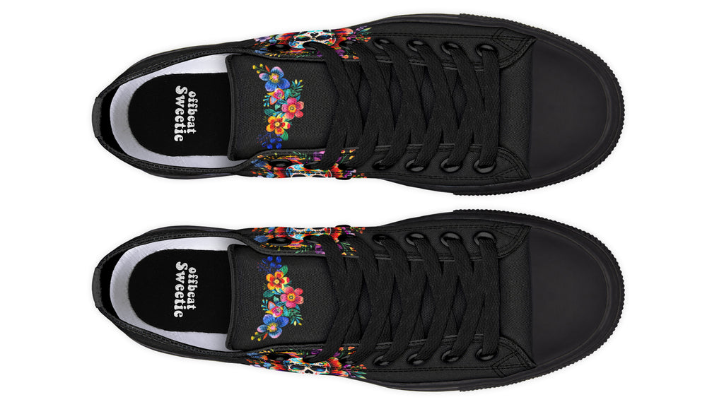 Day of the Dead Low Tops (Wide)
