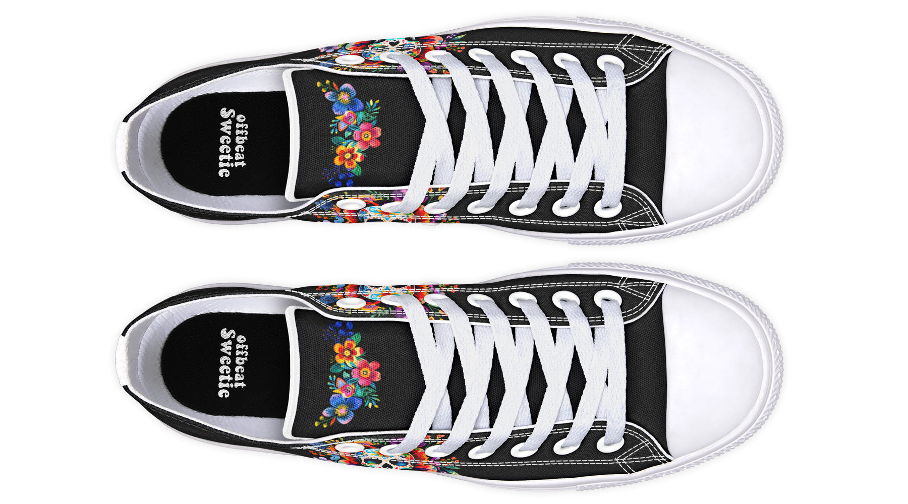 Day of the Dead Low Tops (Wide)