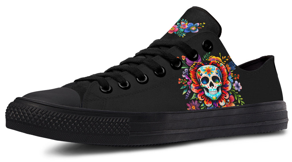 Day of the Dead Low Tops - Offbeat Sweetie