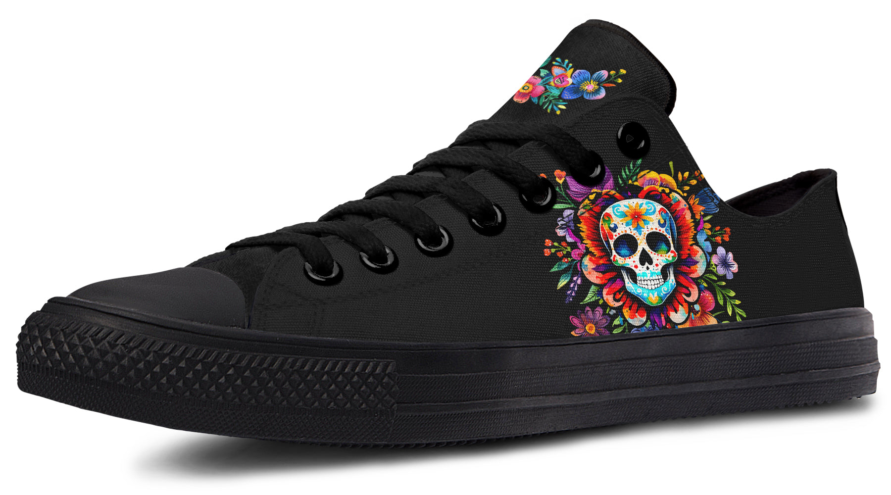 Day of the Dead Low Tops - Offbeat Sweetie