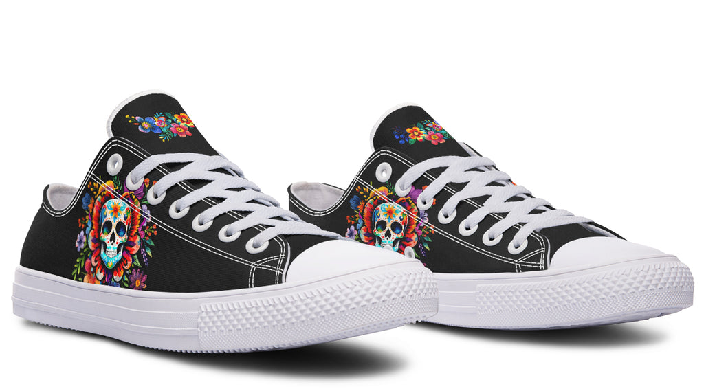Day of the Dead Low Tops - Offbeat Sweetie