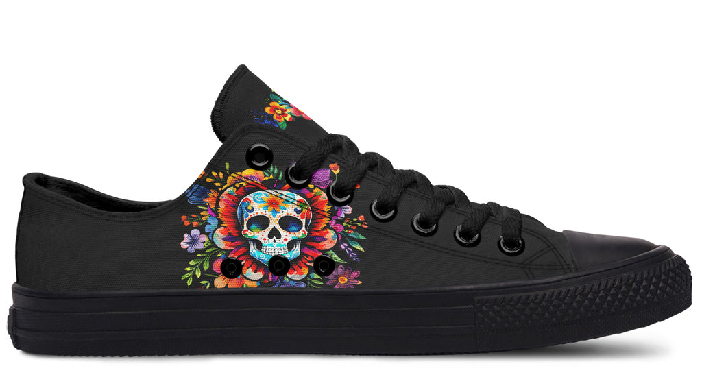 Day of the Dead Low Tops - Offbeat Sweetie
