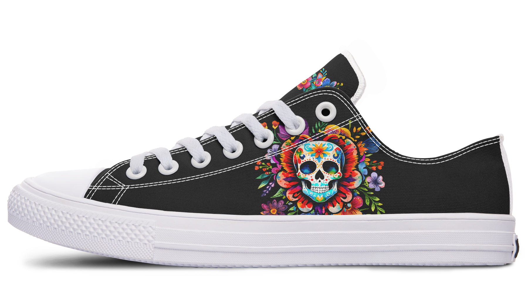 Day of the Dead Low Tops - Offbeat Sweetie