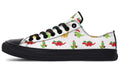 Dino Christmas Low Tops - Offbeat Sweetie