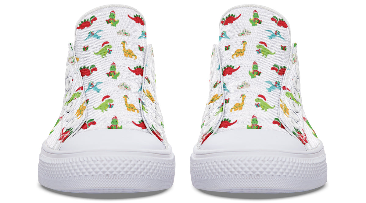 Dino Christmas Low Tops (Wide)