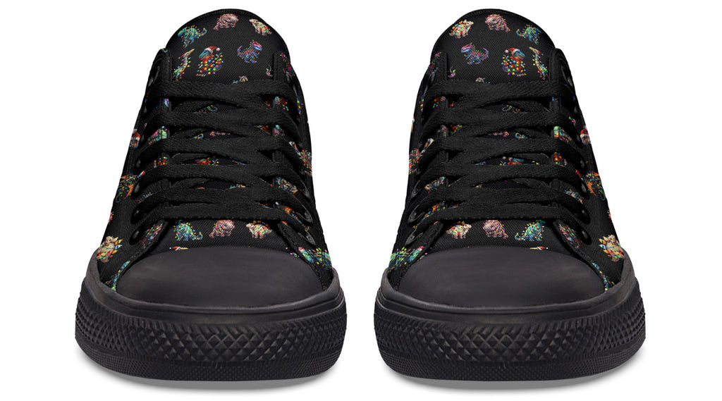 Dinos In Lights Low Tops (Wide)